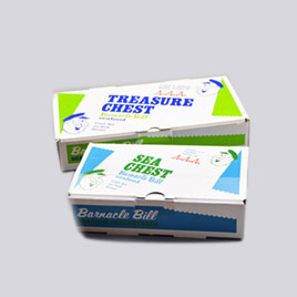 White Corrugated Food Box with Printing