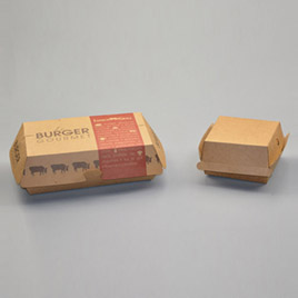 Kraft Burger Box with Printing