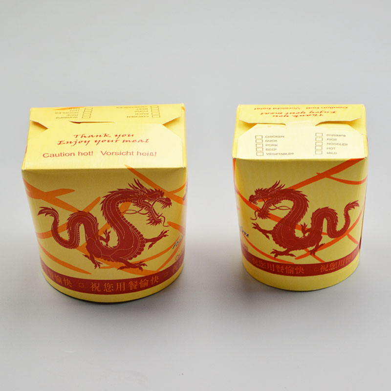 Paper Noodle Box With Round Base- 16oz and 26OZ