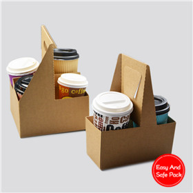 Foldable Cup Carrier For 2 &4 Cups